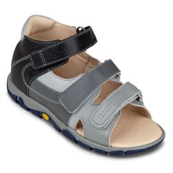 TW-134 (цв.19-серый комб., 26) Туфли ортопедические малосложные