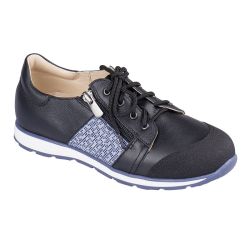 TW-451 (цв.2-черно-голубой) Полуботинки спортивные (натур.кожа)