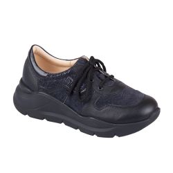 DTD-400 (цв.16-черно-синий штрих, 36) Полуботинки спортивные (на шнуровке)