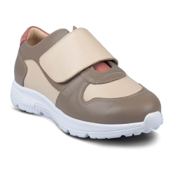 DTD-403 (цв.9-мултиколор бежевый) Полуботинки (шир.ремень велкро)