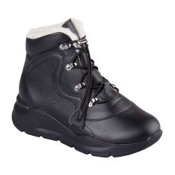 DTD-605 (цв.5-черный, 36) Ботинки (шерст.мех, съемн.стелька)