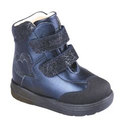 TW-525 (цв.5-синий металлик, 23) Ботинки (станд.задн., натур.мех, съемн.стелька)